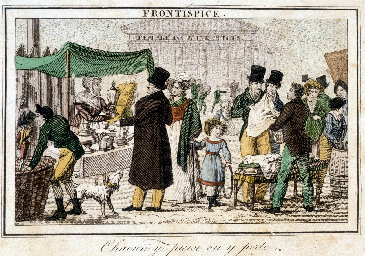 Brocante vicino al tempio dell