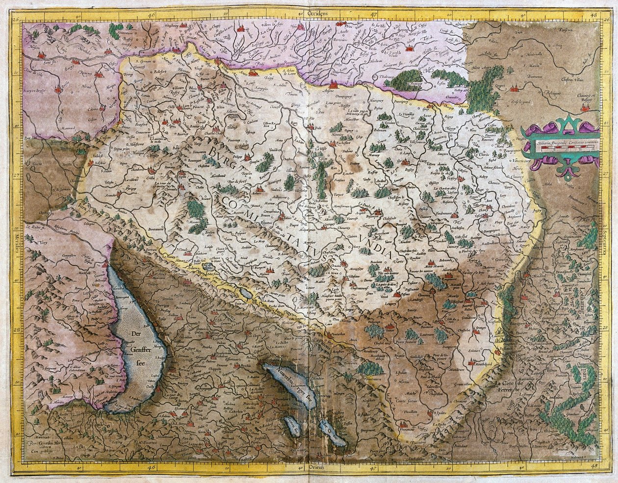 Borgogna, Francia (incisione) da Unknown artist