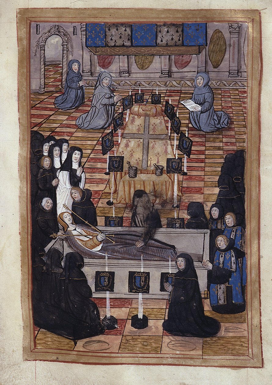 Sepoltura di Anna di Bretagna (1514) - Miniatura da Unknown artist