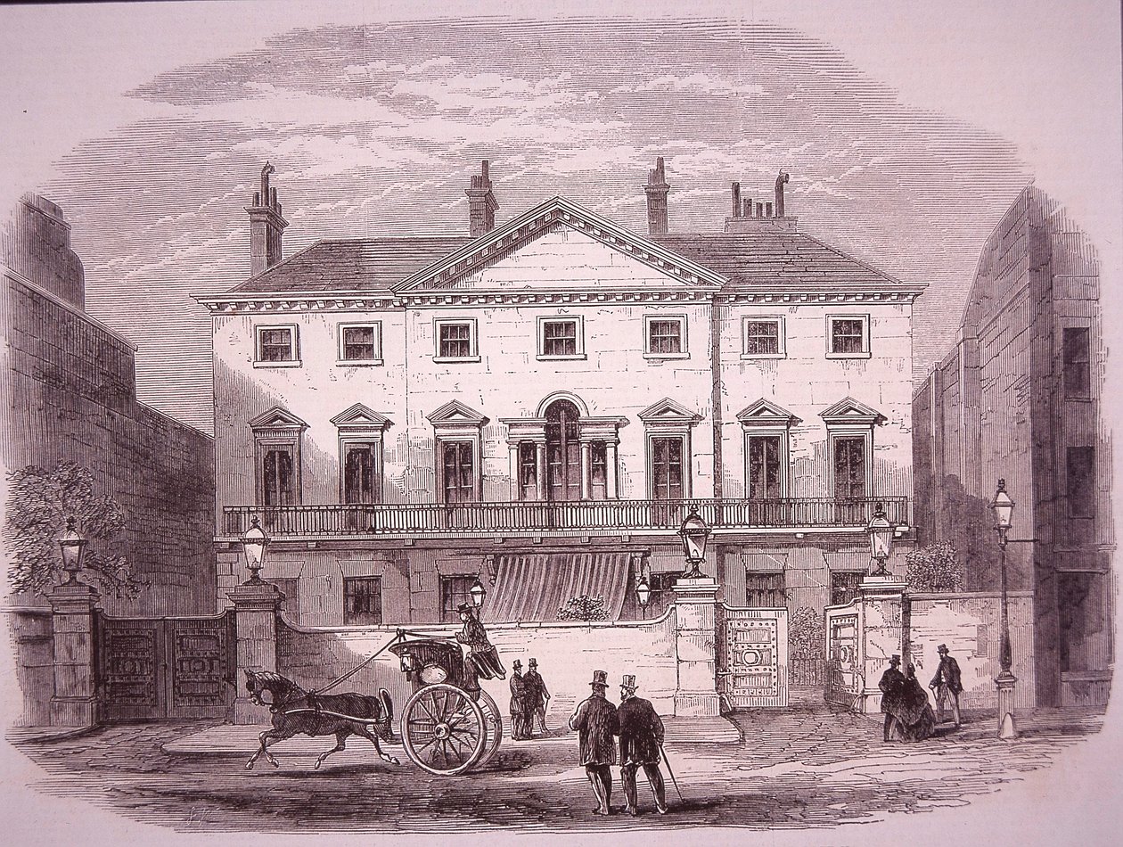 Cambridge House a Piccadilly nel 1860, casa del PM lord Palmerston da Unknown artist