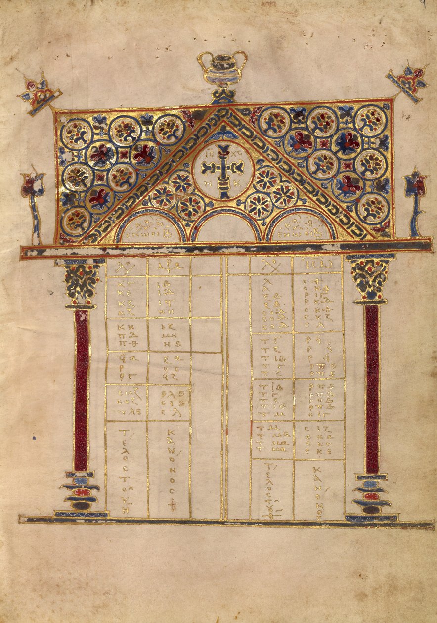 Pagina della tabella Canon da Unknown artist