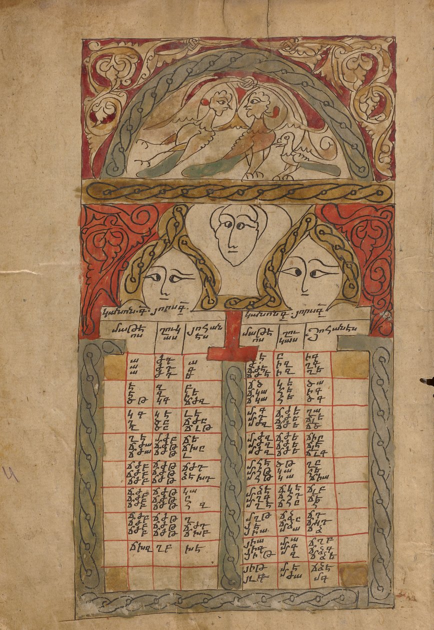 Pagina della tabella Canon da Unknown artist