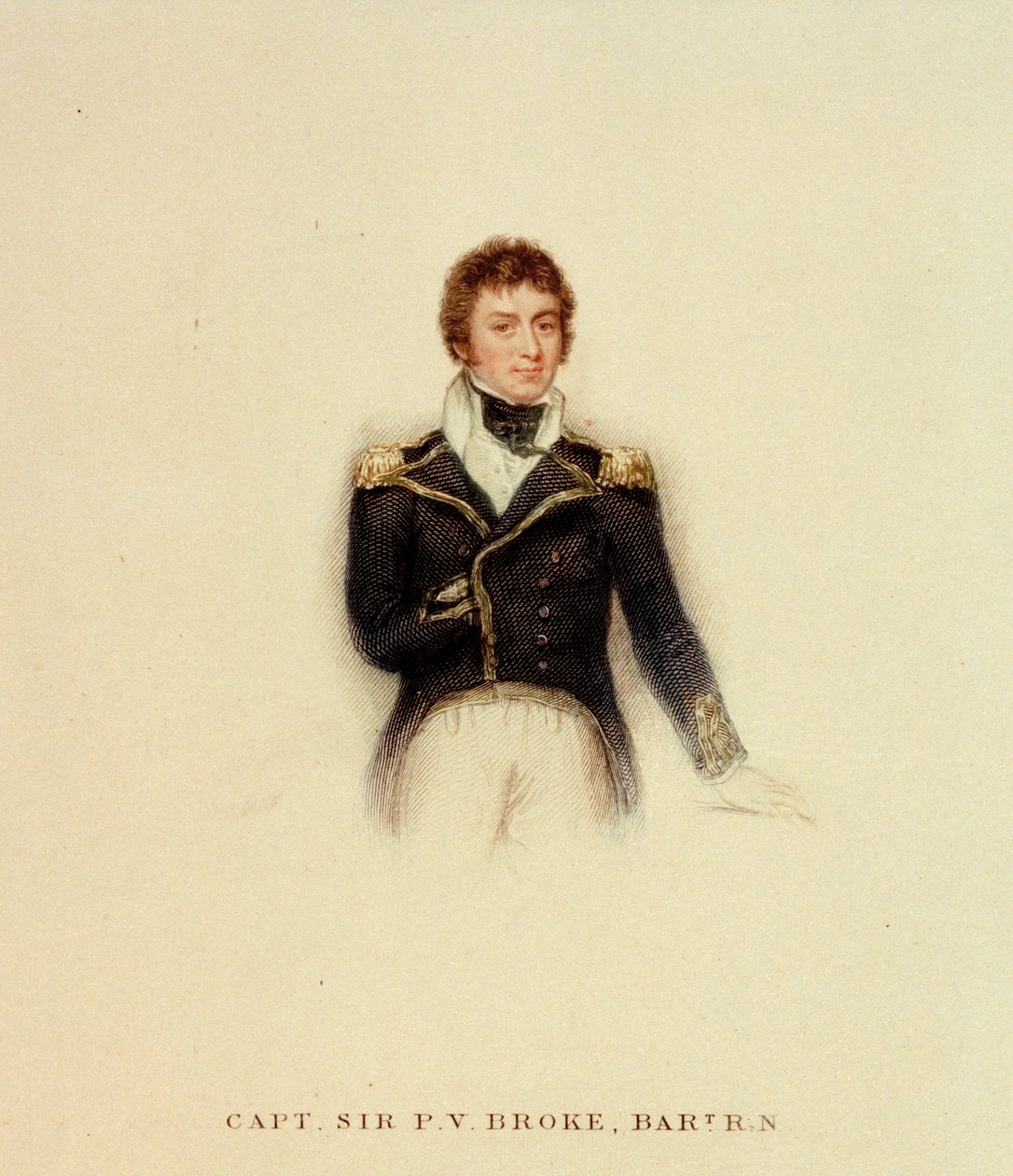 Capitano P.V. Broke, Royal Navy, inizio XIX secolo da Unknown artist