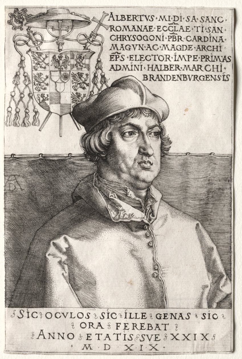 Cardinale Albrecht di Brandeburgo - La piccola tavola da Unknown artist
