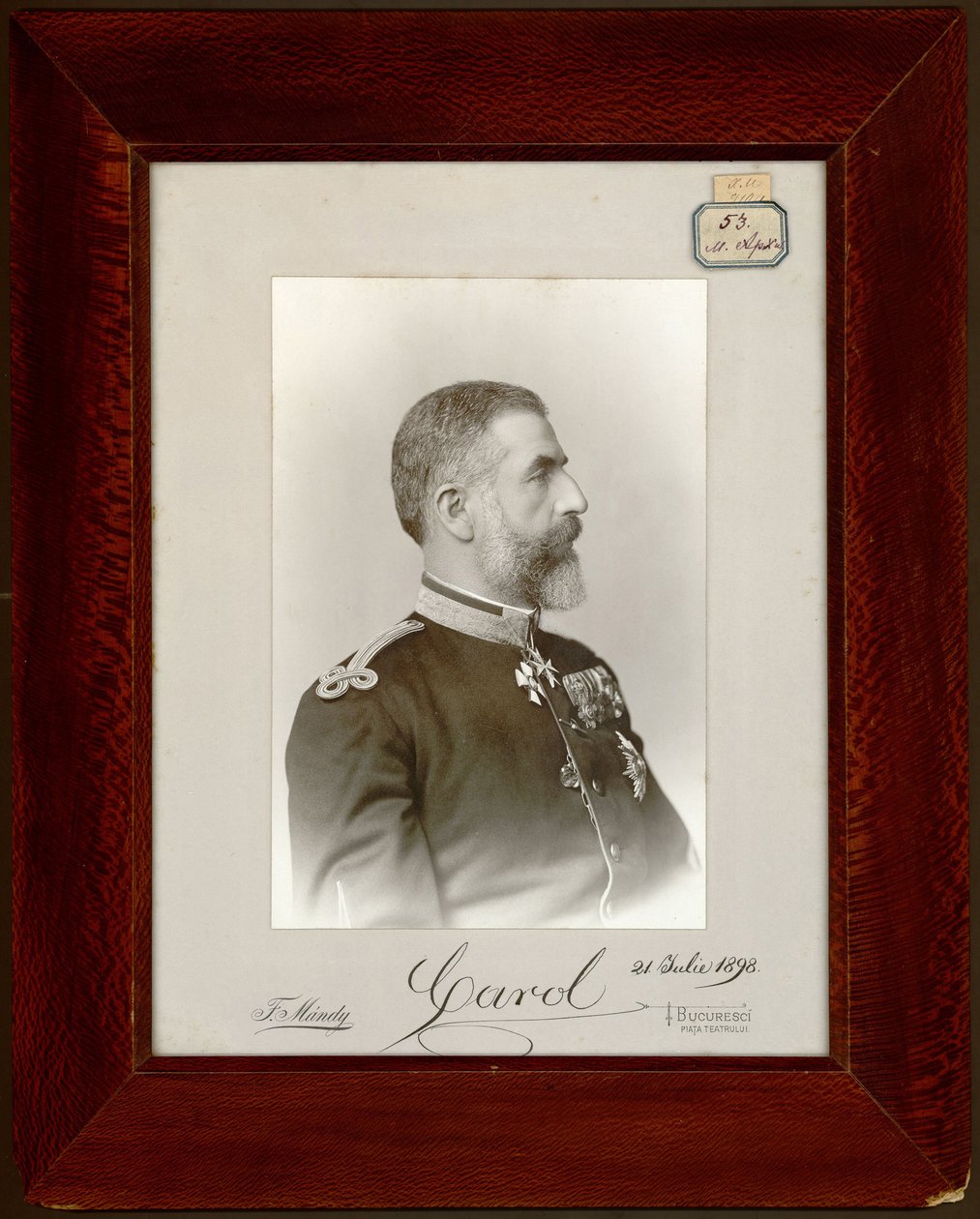 Ritratto del re Carlo I di Romania (1839-1914) da Unknown artist