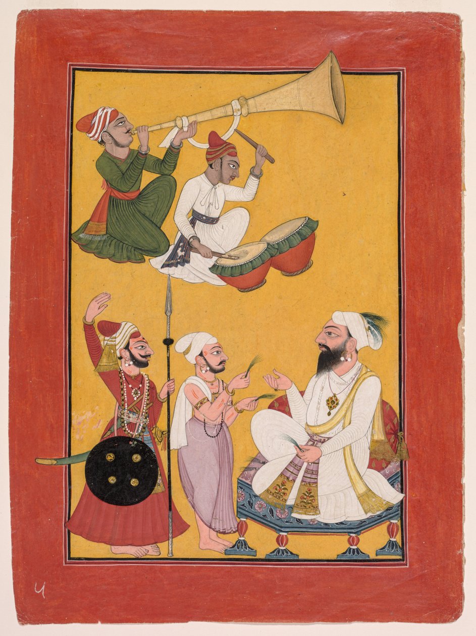 Celebrazioni della Nascita di Krishna, da un Bhagavata Purana da Unknown artist