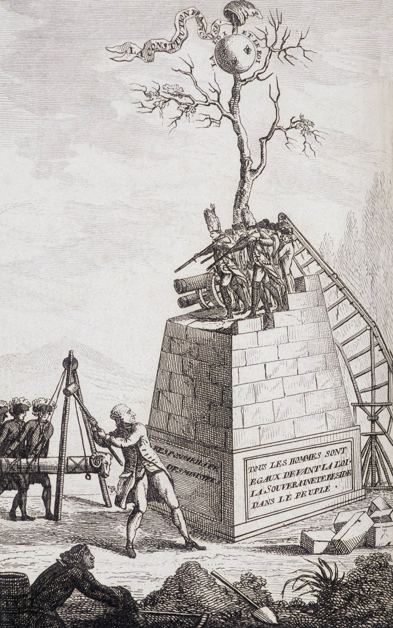 Accusa contro Necker - Frontespizio in "Supplement à la vie privée et ministère érielle de M. Necker, Directeur général des Finances" di un cittadino, ed. Pellet, Ginevra da Unknown artist