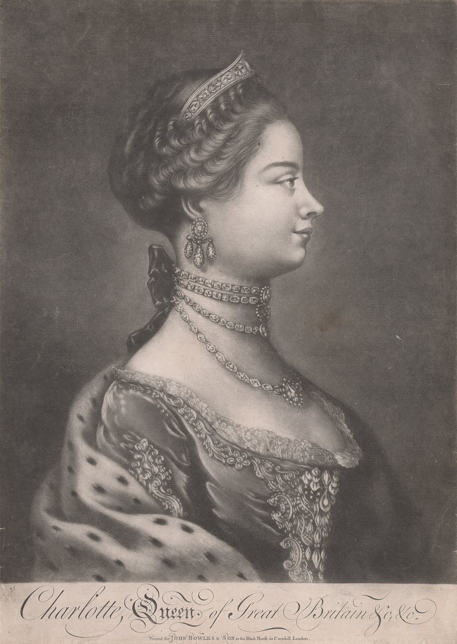 Charlotte, regina di Gran Bretagna da Unknown artist