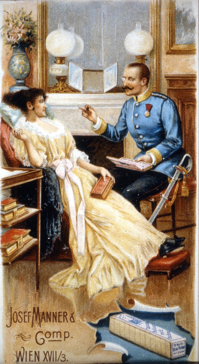 Pubblicità del cioccolato "Josef Manner & Gomp, Vienna" da Unknown artist