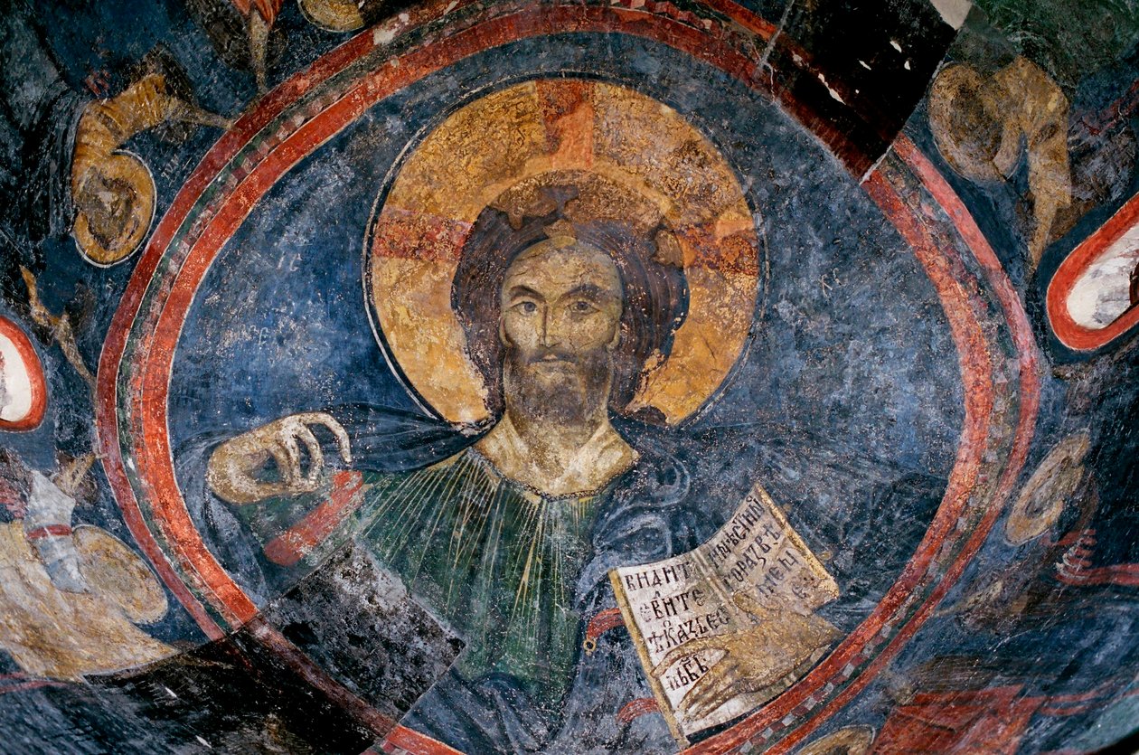 Cristo Pantocratore - Anonimo - XIII secolo - Affresco - Chiesa di Boyana, Sofia, Bulgaria da Unknown artist