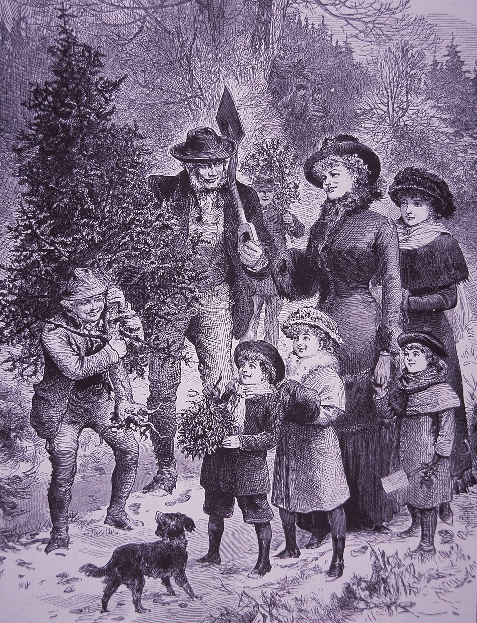 Venditore di alberi di Natale da Unknown artist