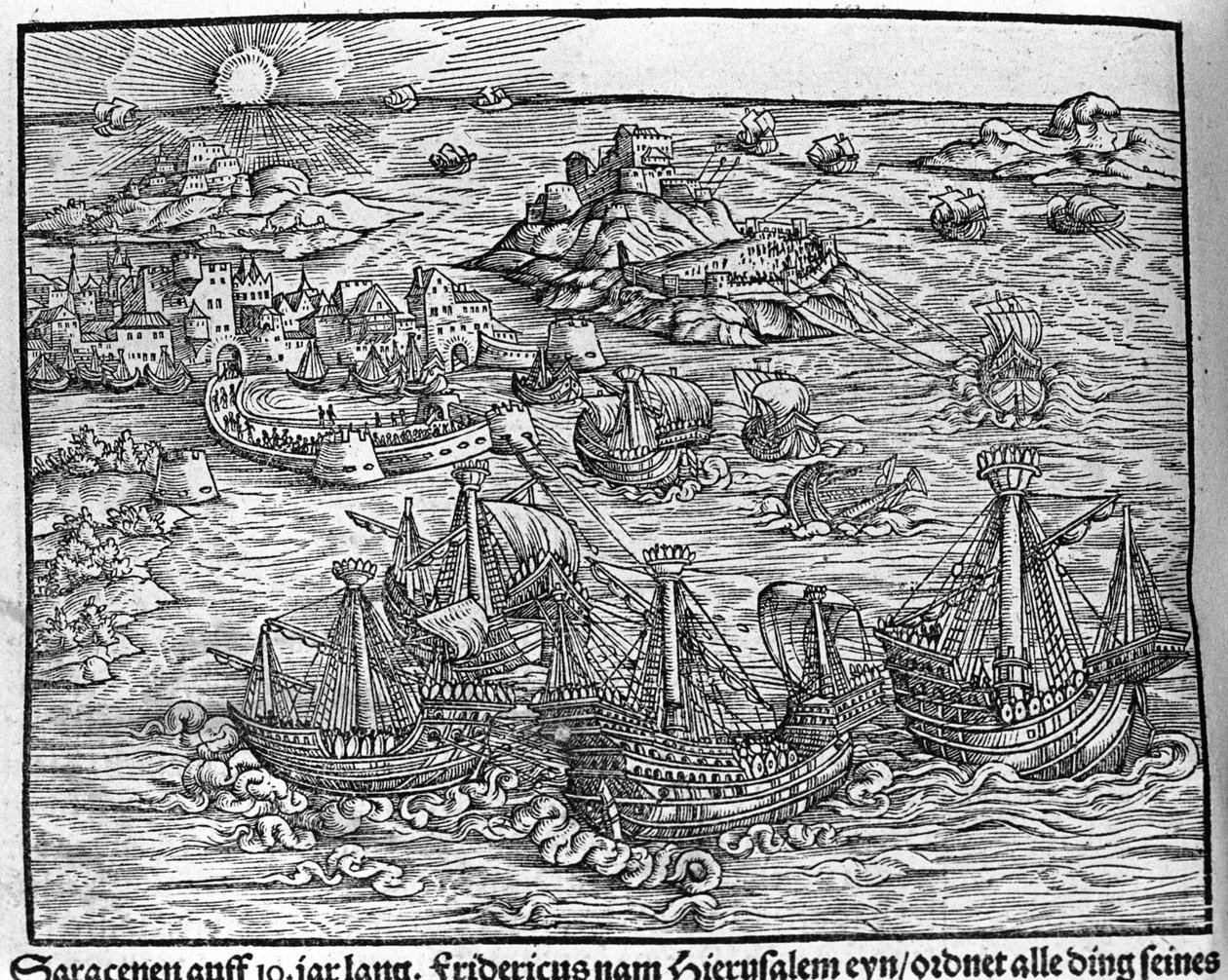 Scontri tra saraceni. Incisione di Johann Stumpff "Den edlen struen belten fromen" da Unknown artist