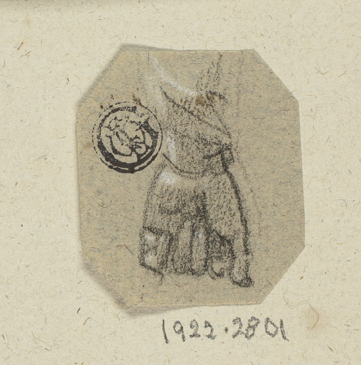 Mano sinistra serrata da Unknown artist