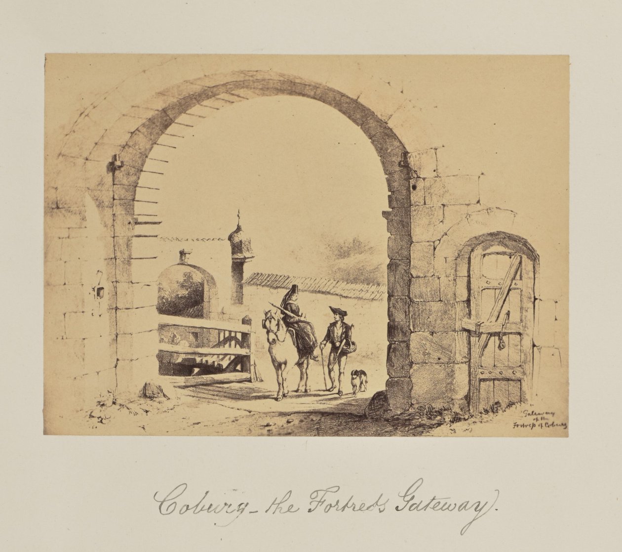 Coburgo - la porta della fortezza. da Unknown artist
