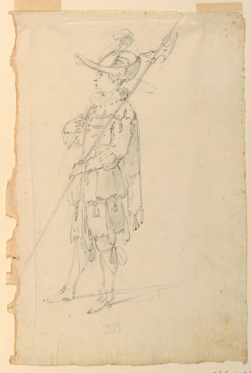 Costume design: Un alabardiere per un balletto da Unknown artist