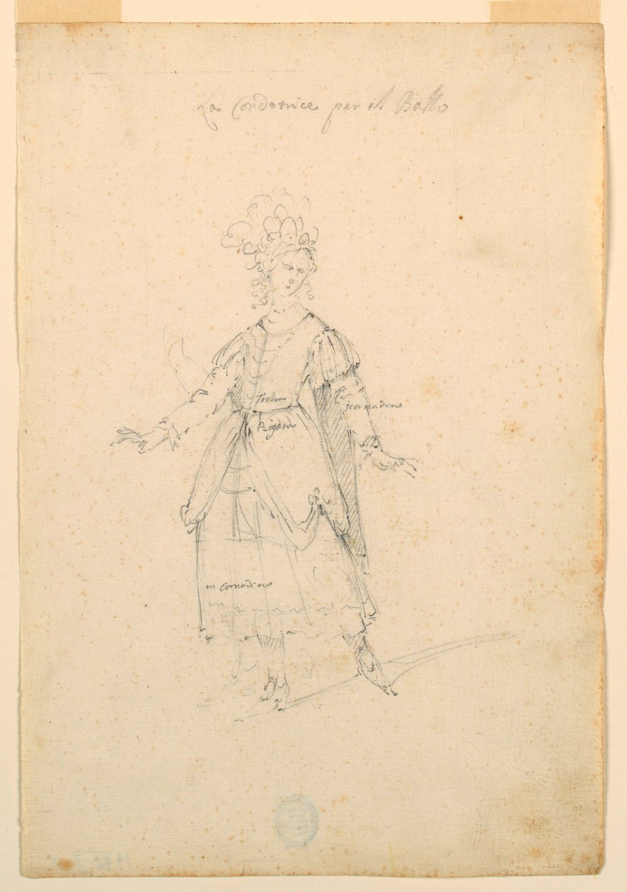 Costume design: una cantante per un balletto da Unknown artist