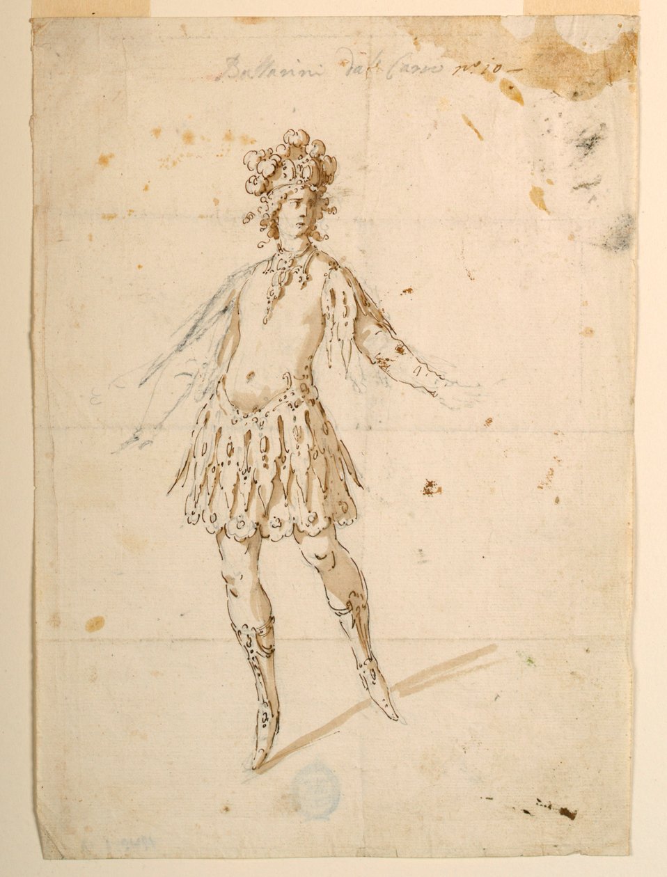 Costume per ballerina su un carro per un balletto da Unknown artist