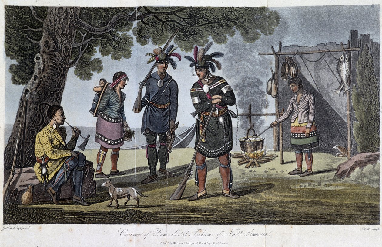 Costumi degli indiani domiciliati del Nord America, di Heriot, George (1766-1844) da Unknown artist