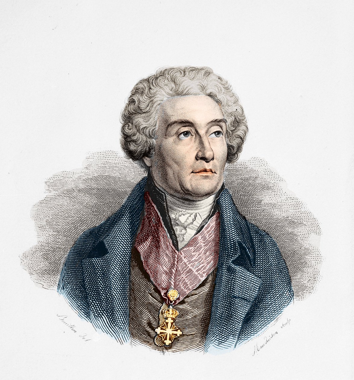 Conte Joseph de Maistre (1753-1821), politico, scrittore e filosofo francese. da Unknown artist