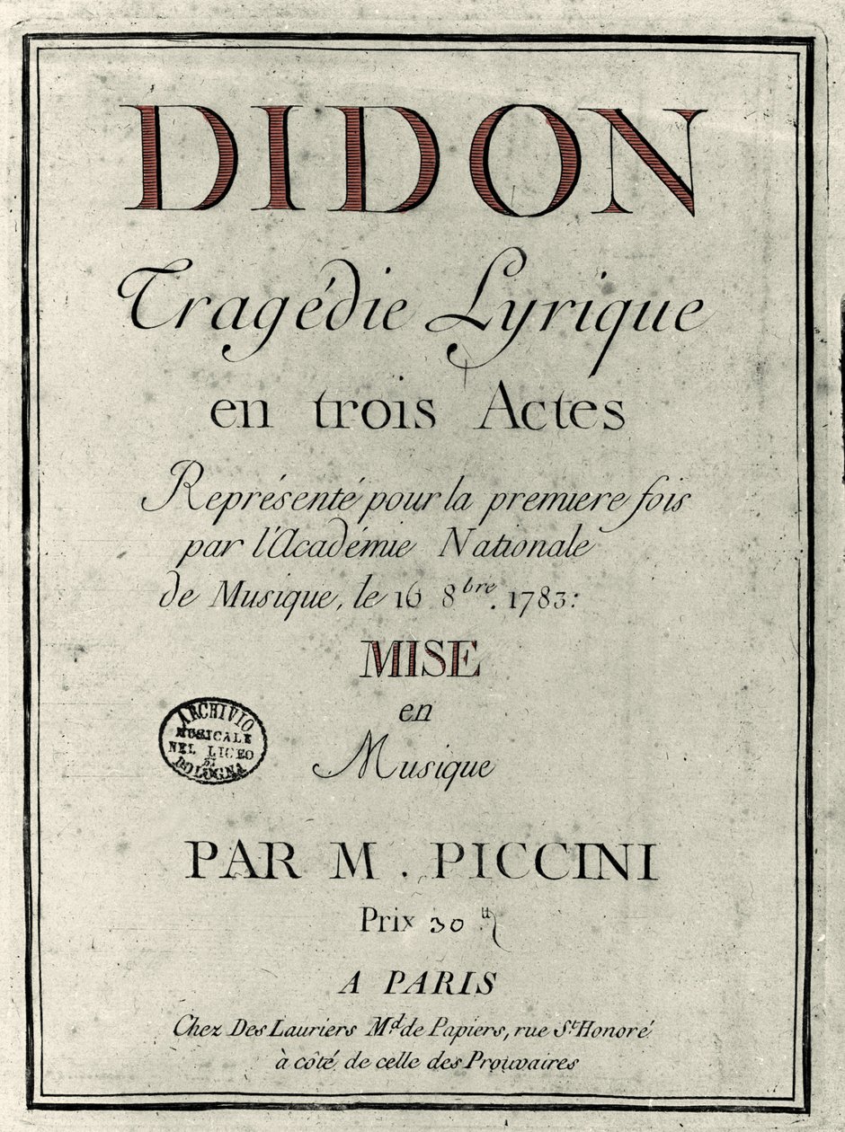 Copertina del libretto dell