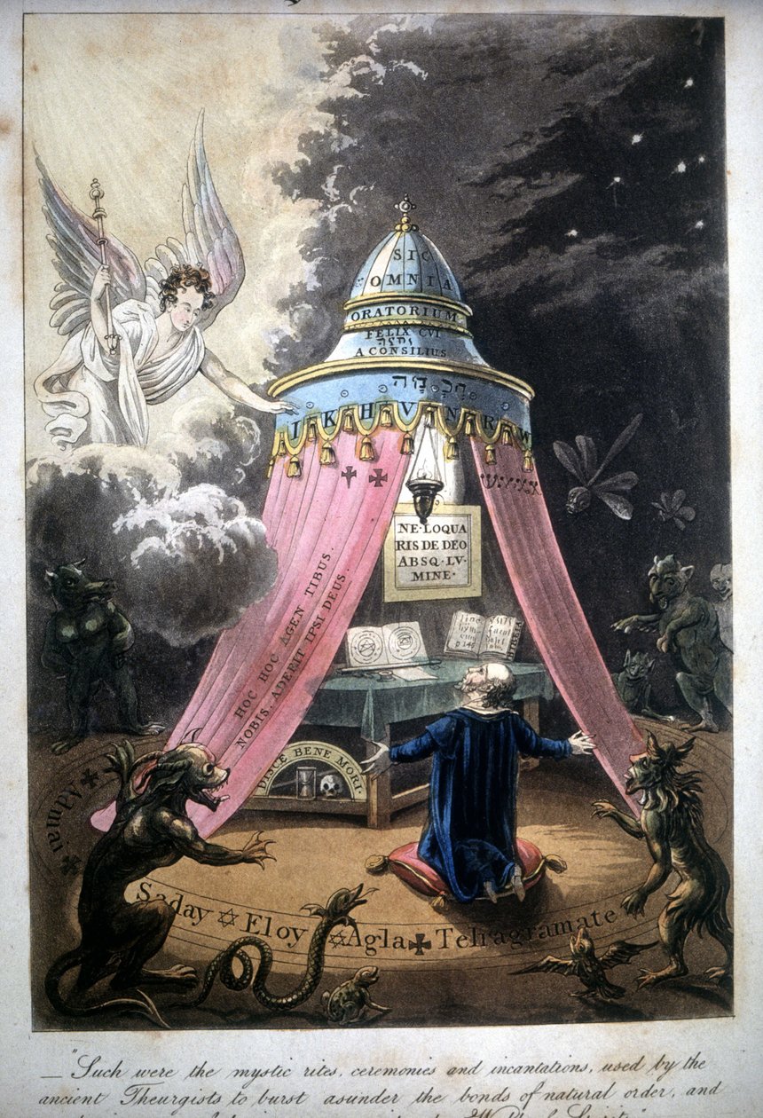 Cerimonia magica. Libro del 1825. Bibl. Morando, Milano. da Unknown artist