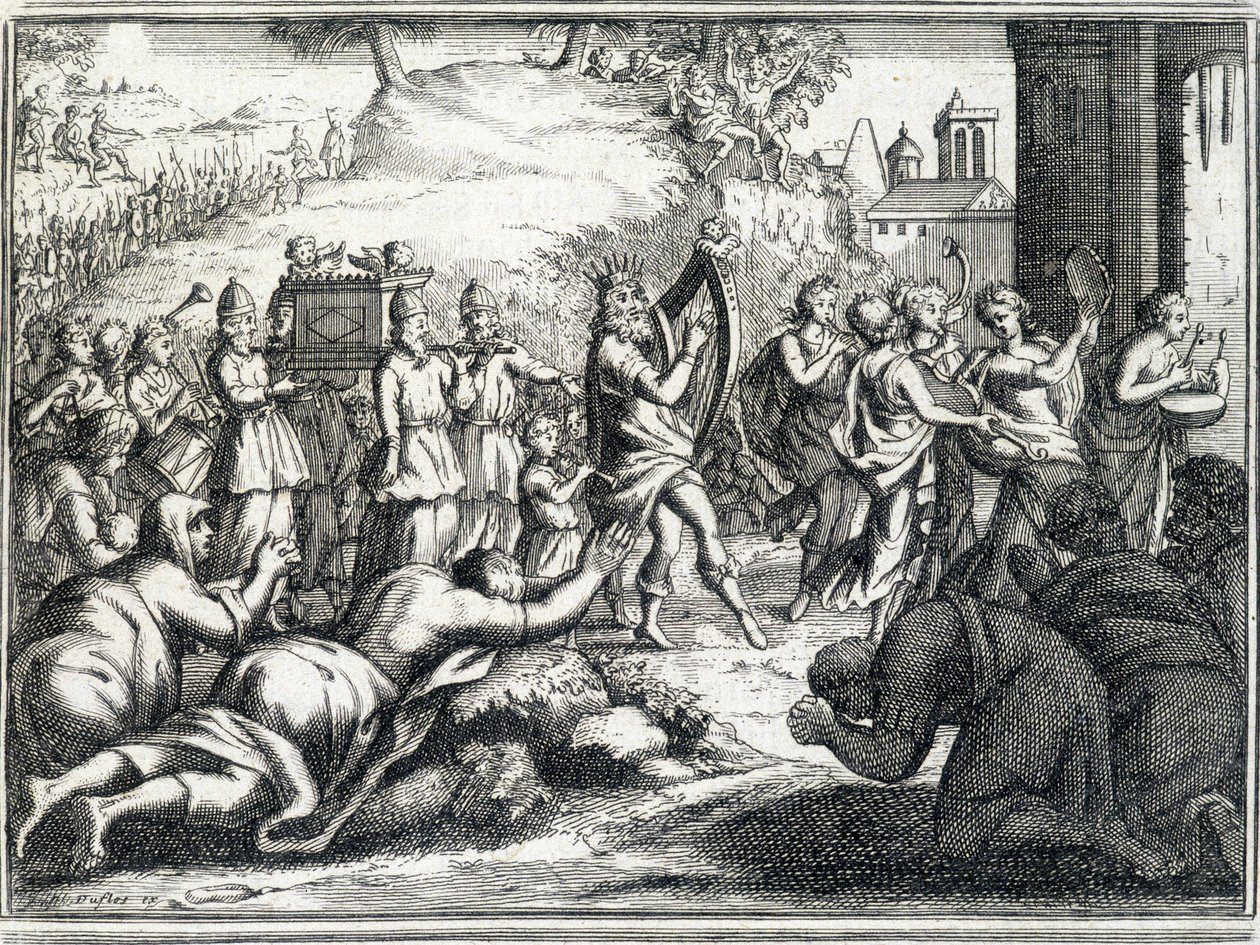 Danza di Davide (Antico Testamento). da Unknown artist