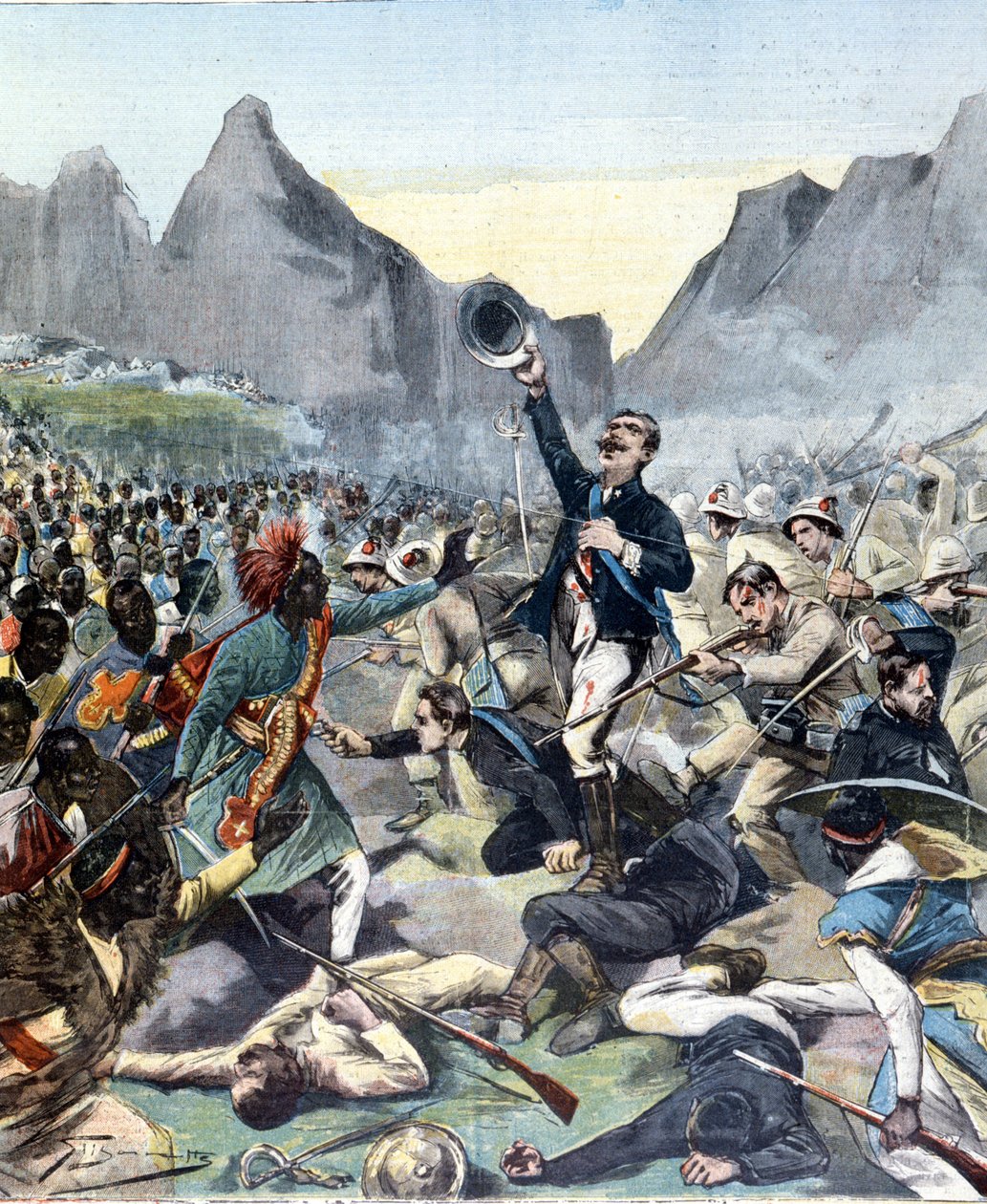 Morte di Dabormida durante la battaglia di Adua (tra Etiopia e Italia) da Unknown artist