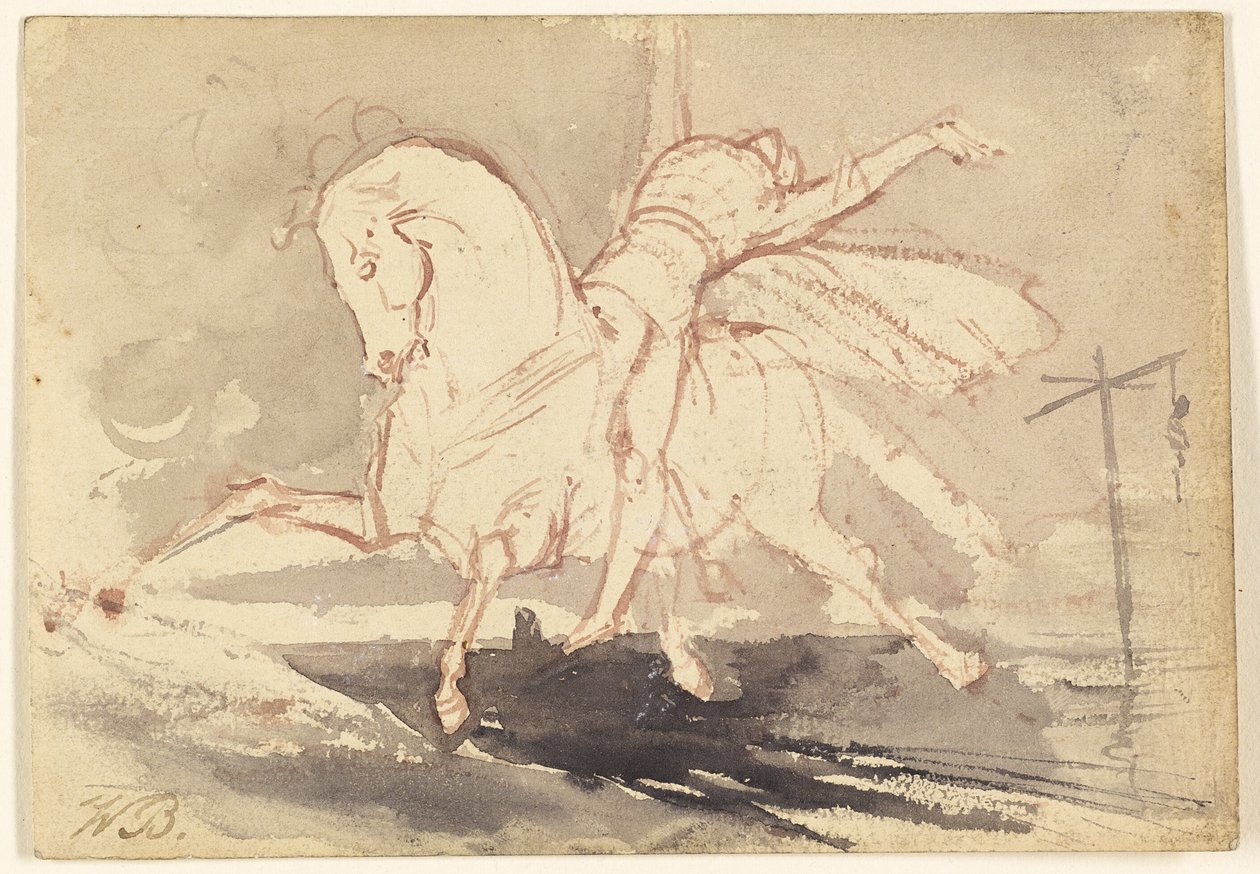 Morte a cavallo bianco da Unknown artist