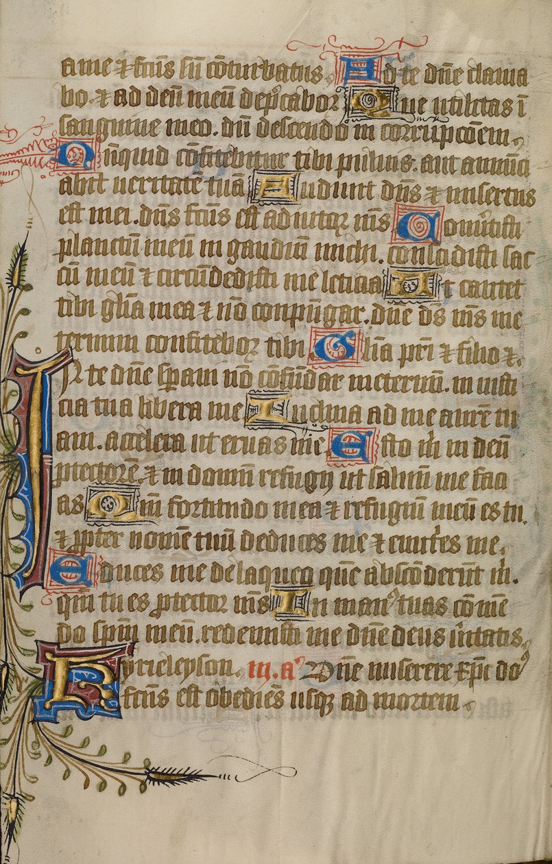 Pagina di testo decorata da Unknown artist