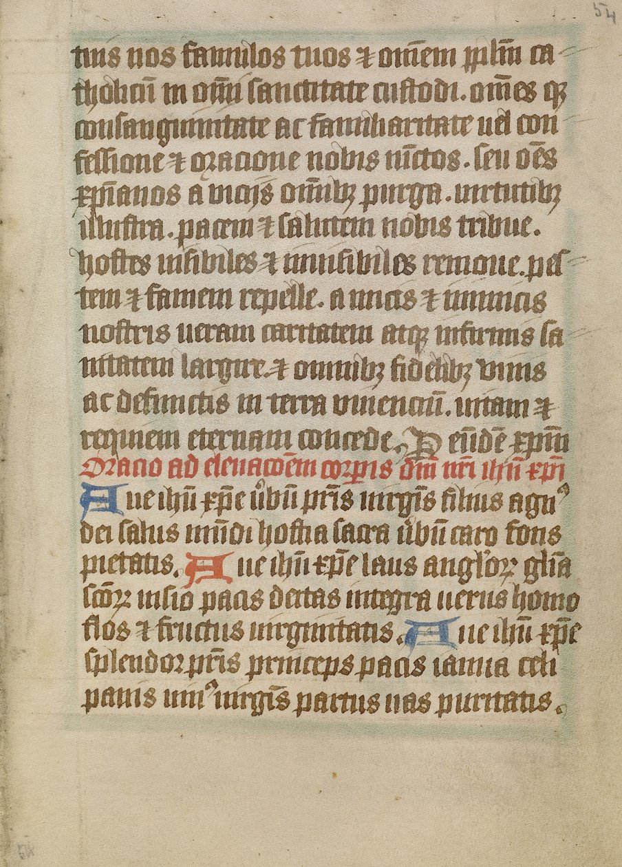 Pagina di testo decorata da Unknown artist