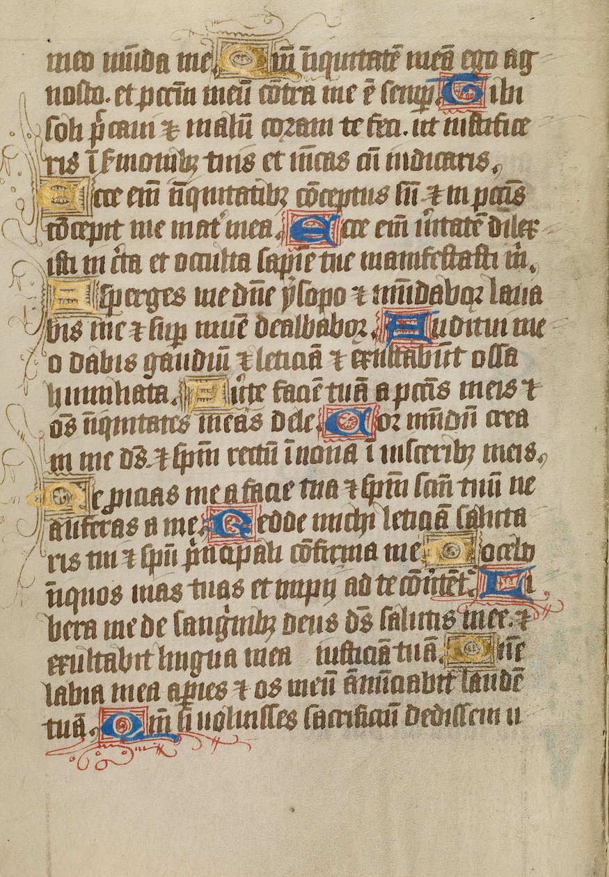 Pagina di testo decorata da Unknown artist