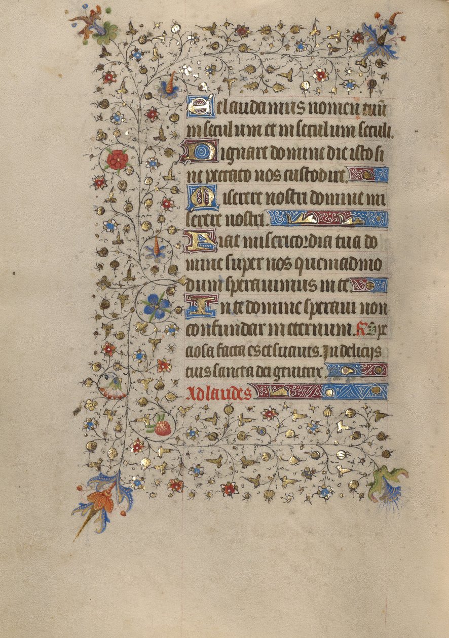 Pagina di testo decorata da Unknown artist