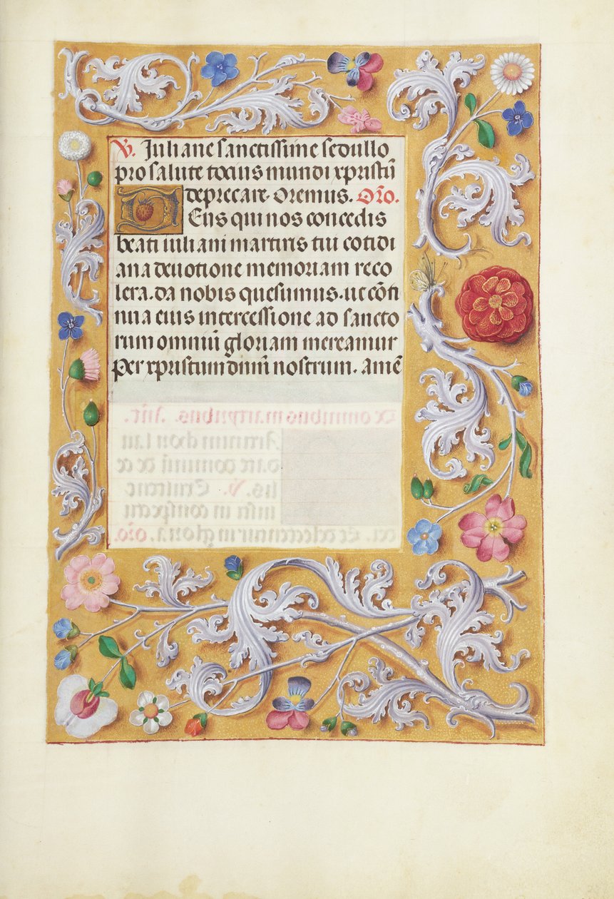 Pagina di testo decorata da Unknown artist