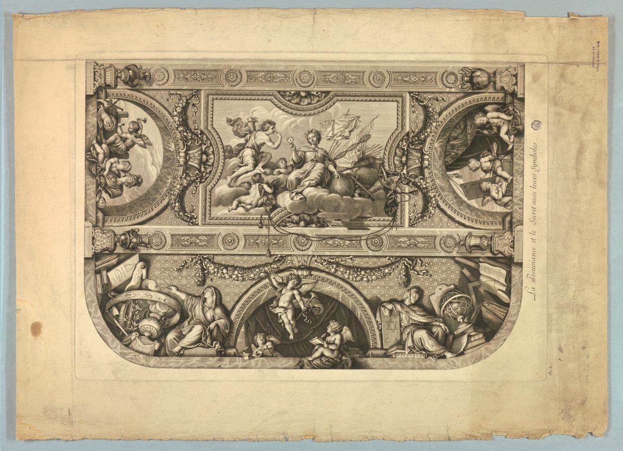Decorazioni di Lebrun e Mignard al Palazzo di Versailles da Unknown artist
