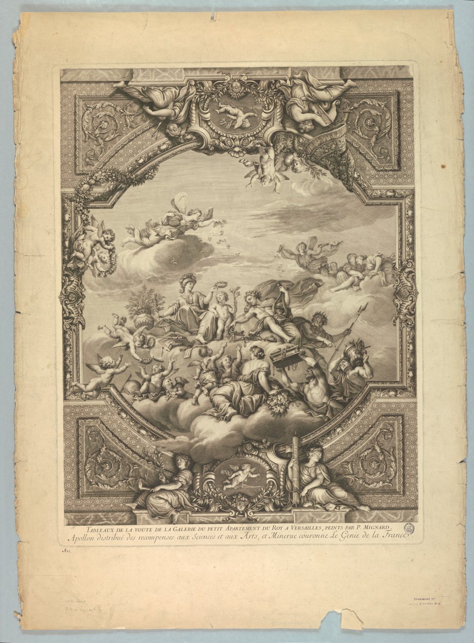 Decorazioni di Lebrun e Mignard al Palazzo di Versailles da Unknown artist