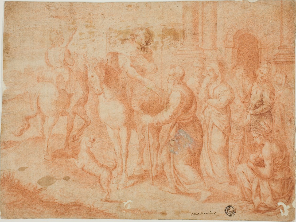 Partenza di Tobias da Unknown artist
