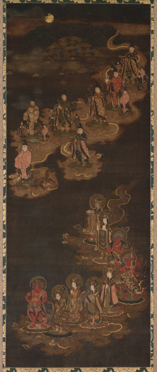 Discesa dei nove luminari e delle sette stelle a Kasuga da Unknown artist