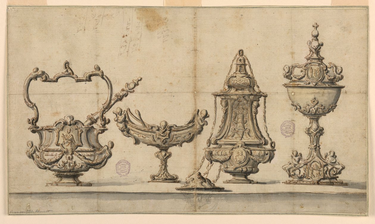 Progetto per utensili ecclesiastici da Unknown artist