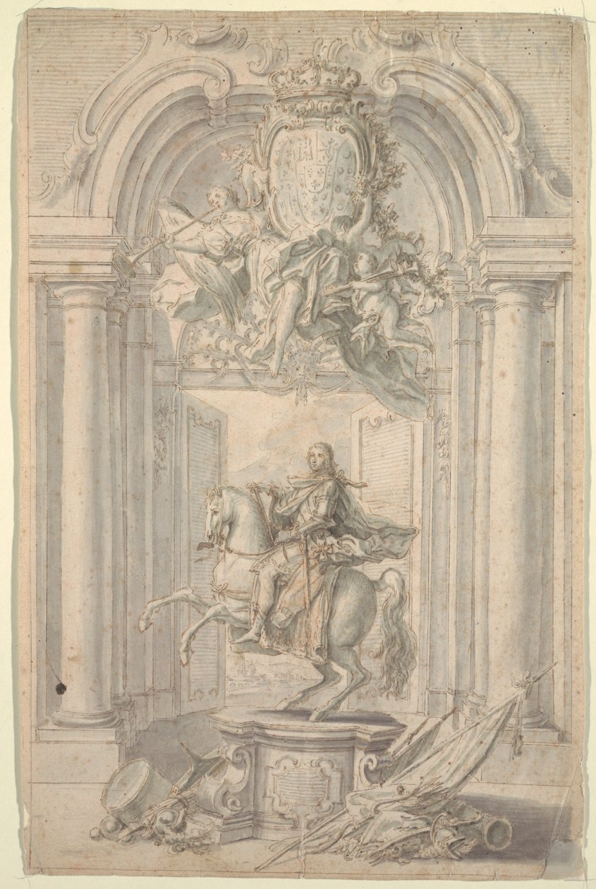 Design per monumento equestre di Carlo III da Unknown artist