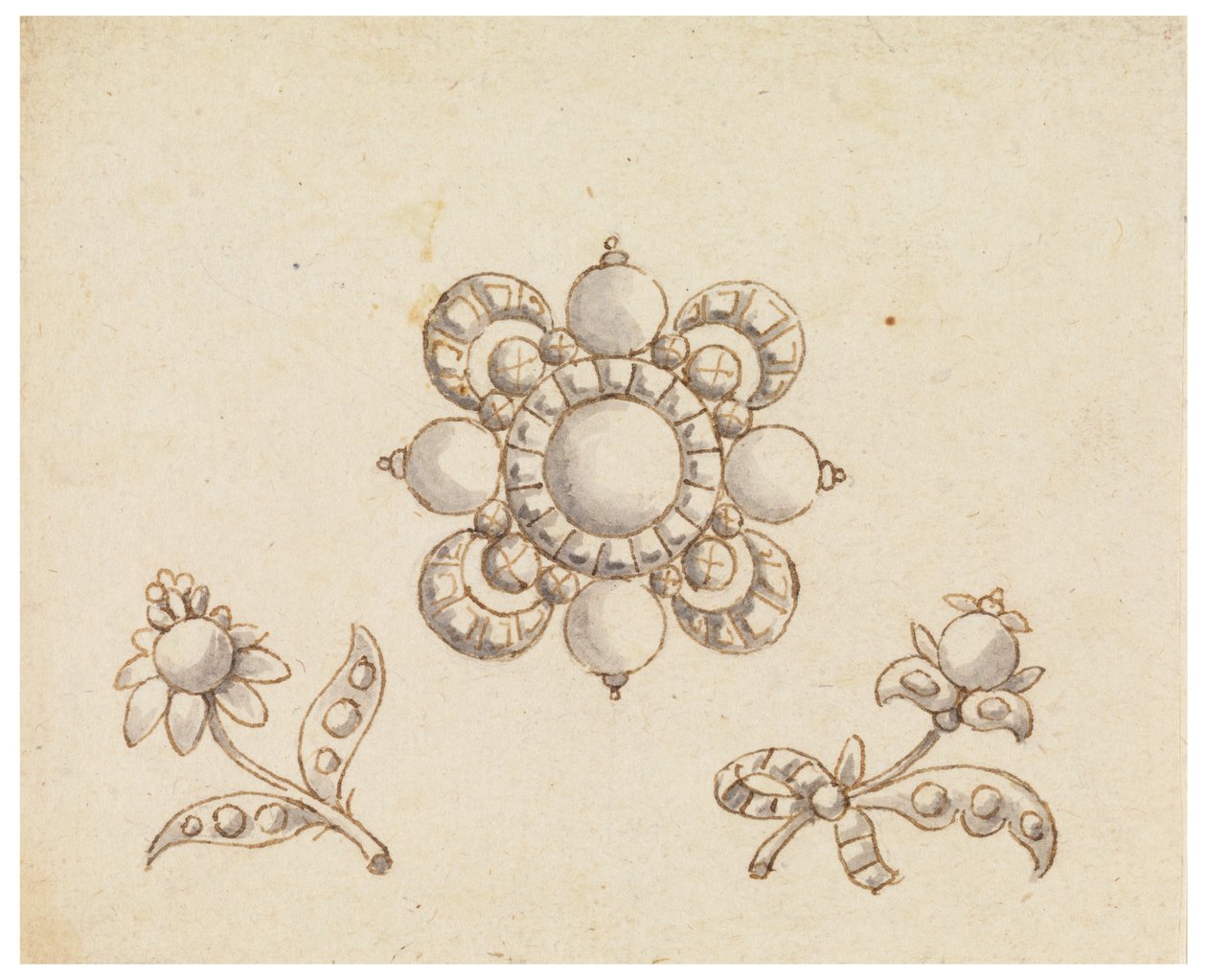 Progetto per Tre Spille da Unknown artist