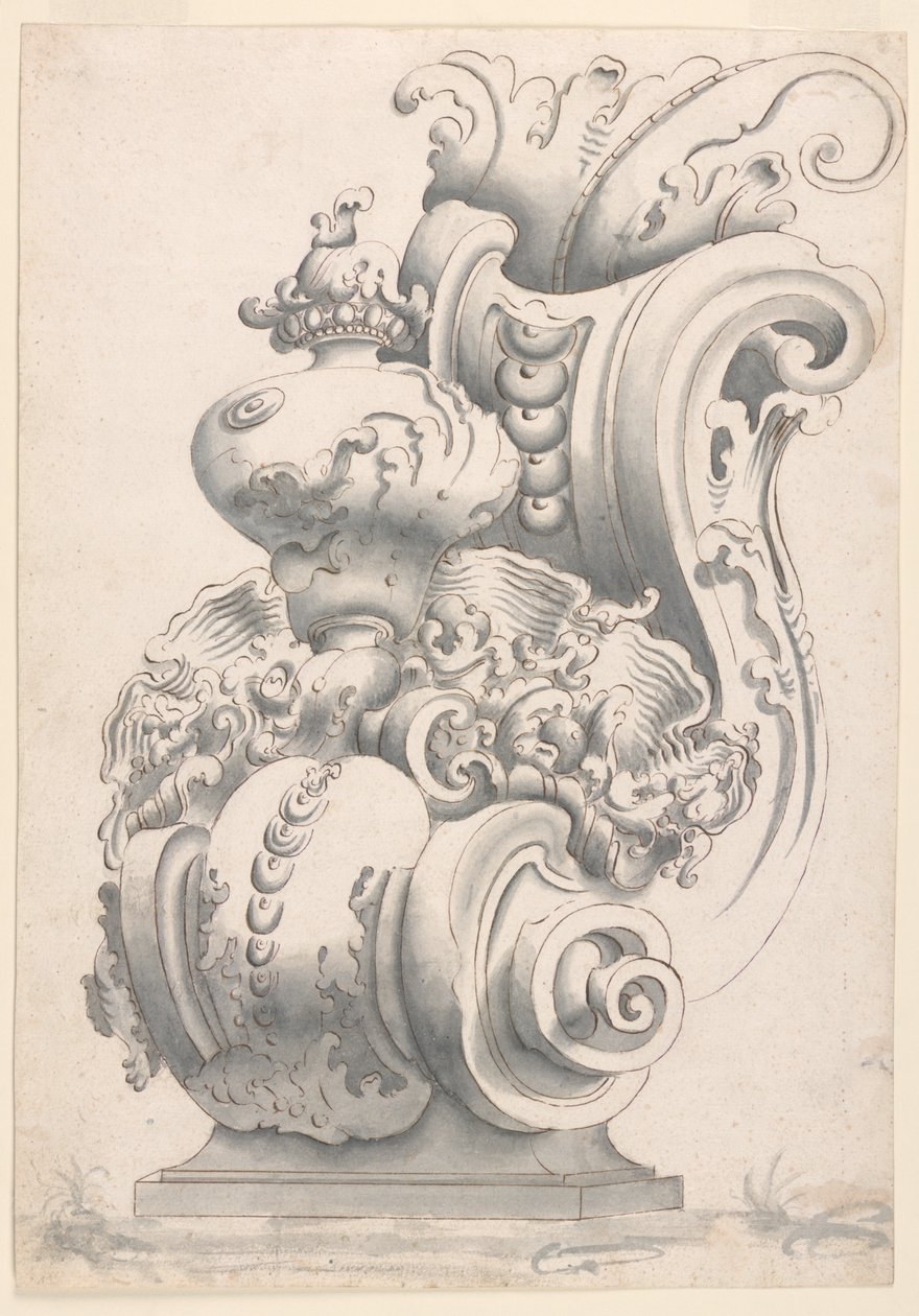 Disegno per una staffa da Unknown artist