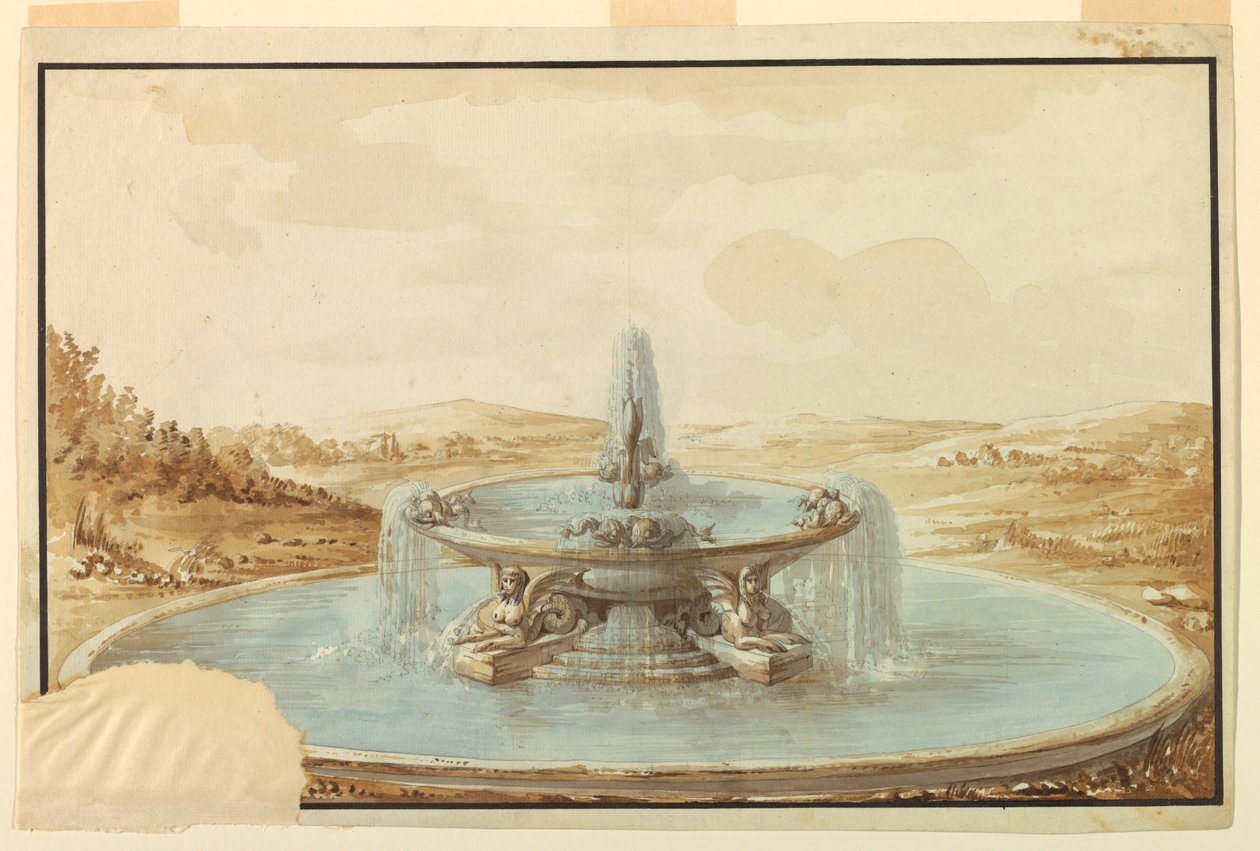 Progetto per una fontana da Unknown artist