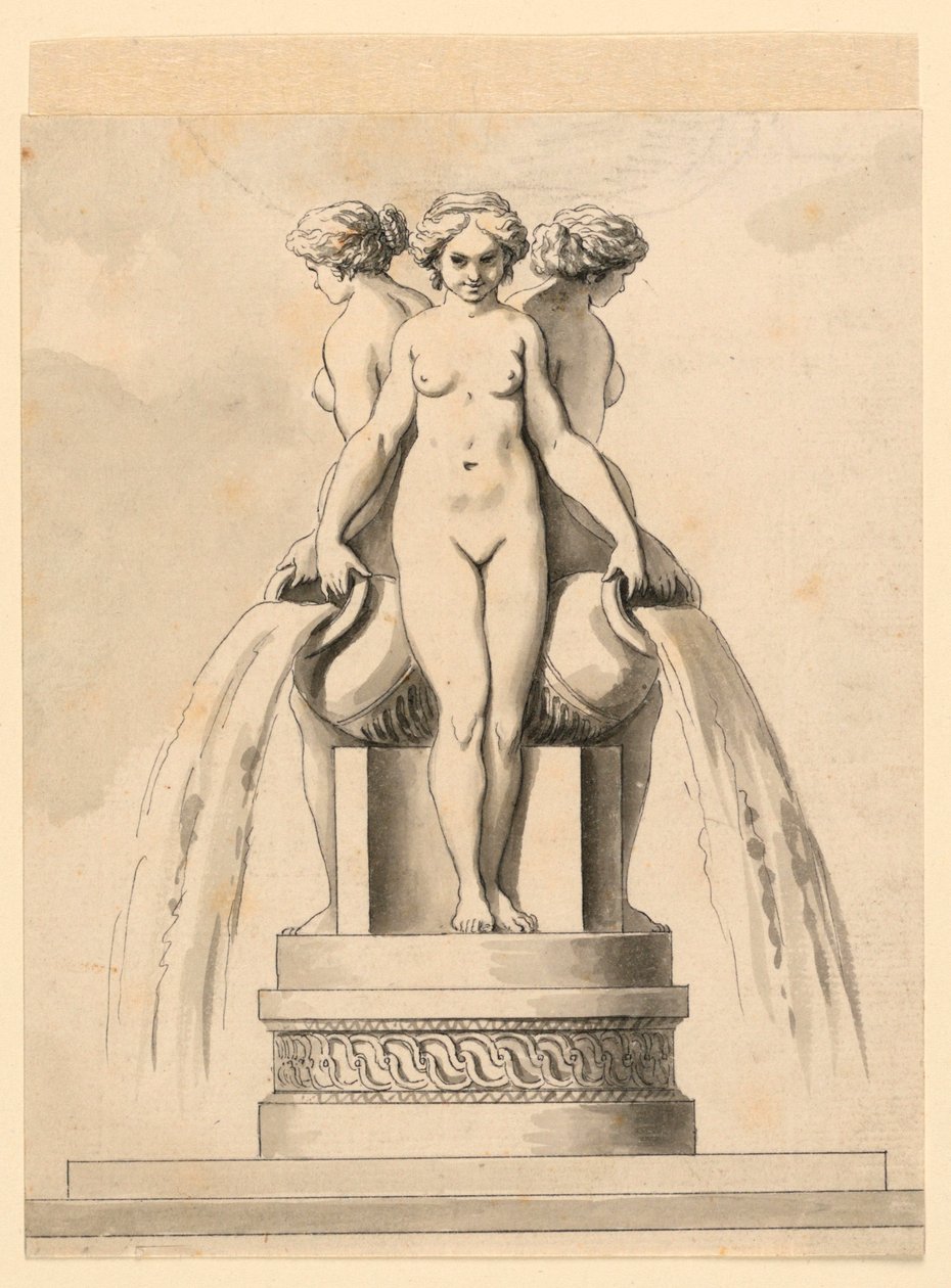Progetto per una fontana da Unknown artist