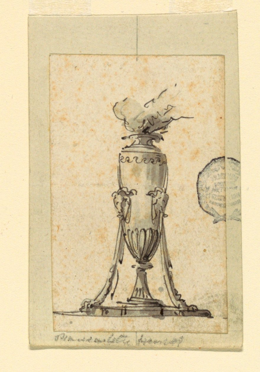 Progetto per una lampada da Unknown artist