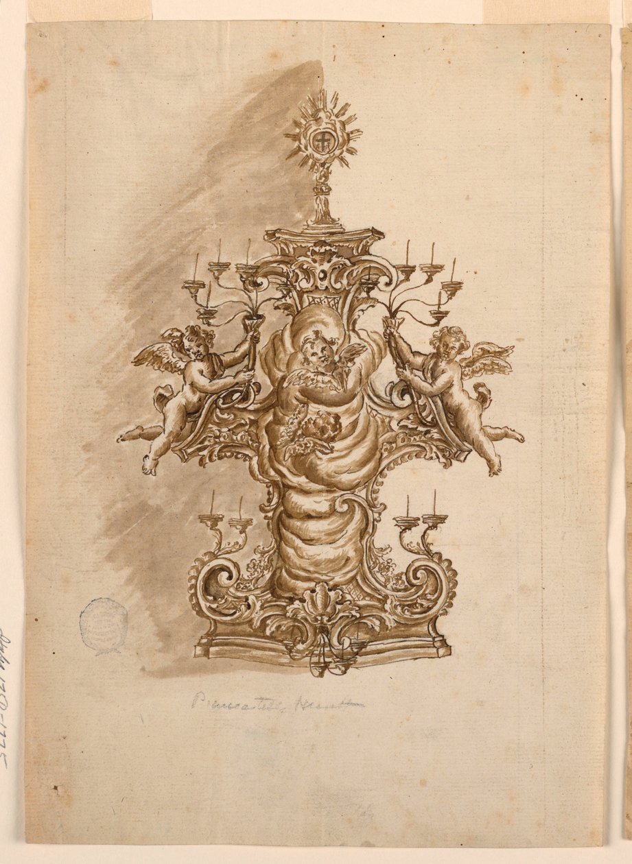 Progetto per un Ostensorio da Unknown artist