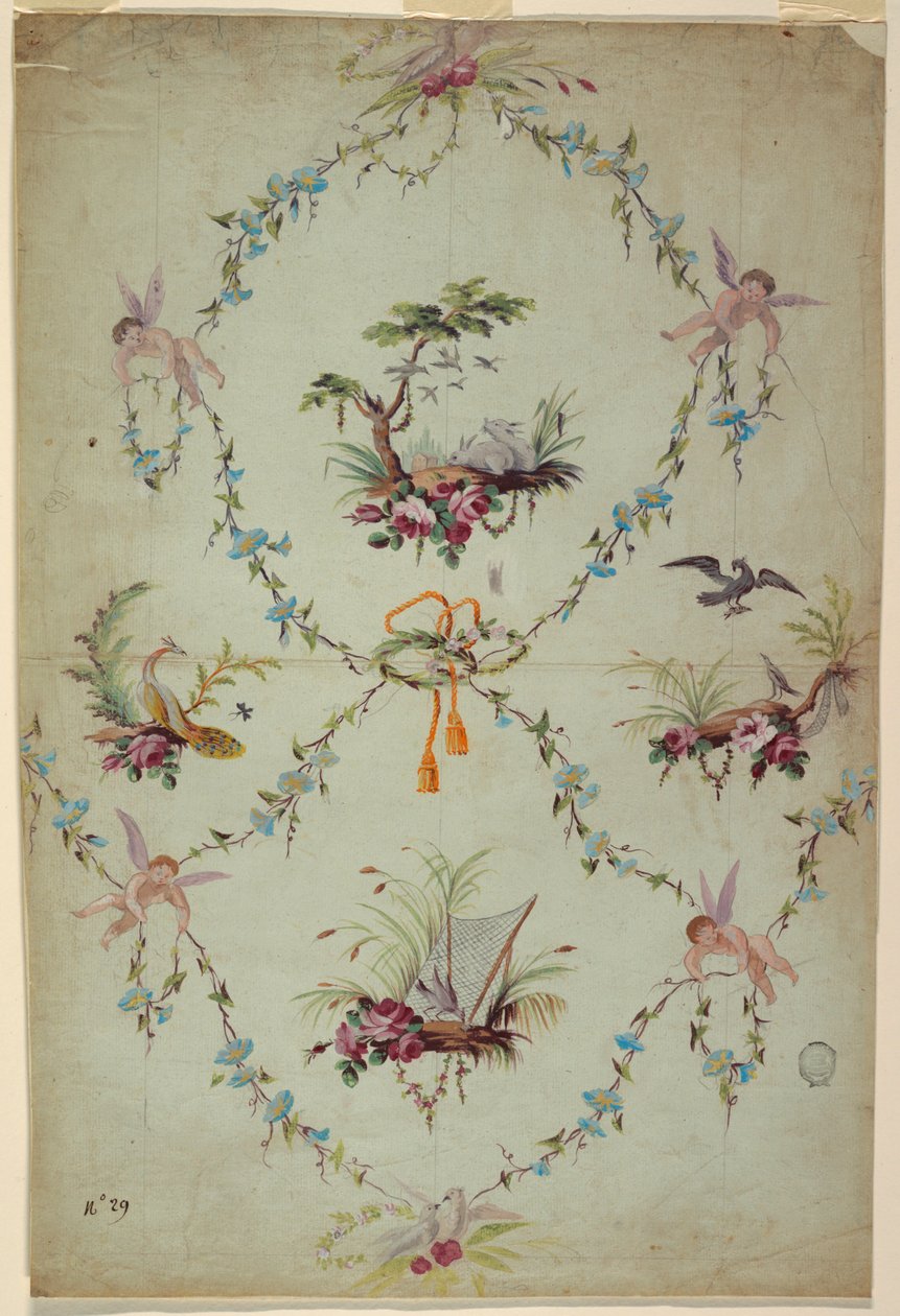 Progetto per un Broccato di Seta da Unknown artist