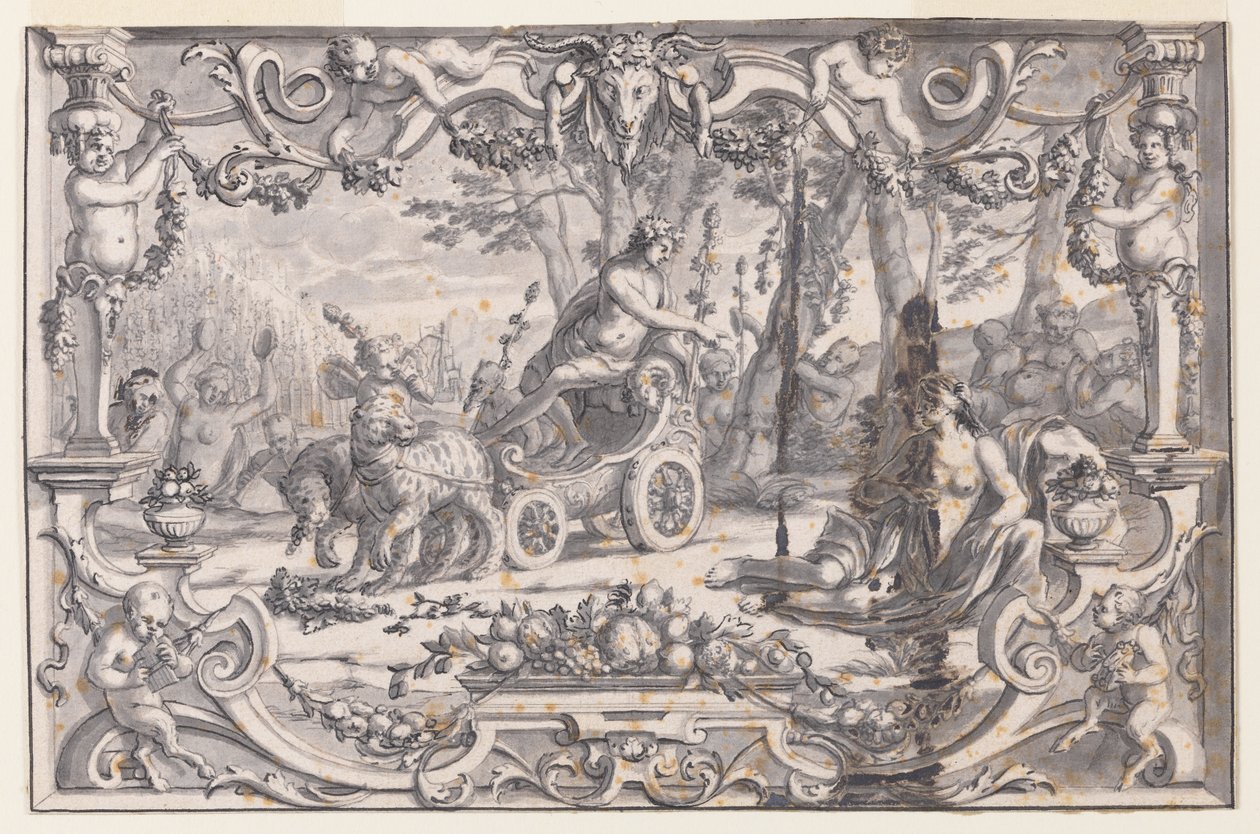 Progetto per un arazzo: Bacco e Arianna da Unknown artist