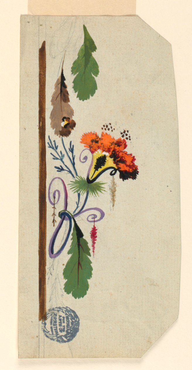 Design per un panciotto da Unknown artist
