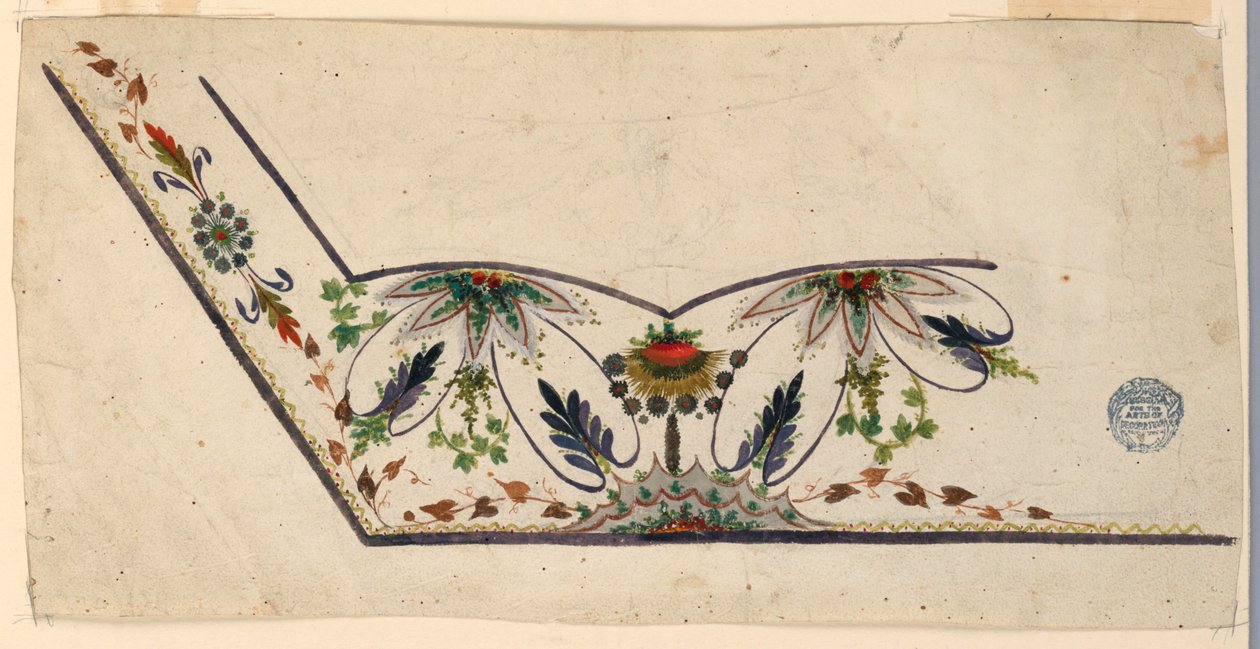 Progetto per un panciotto da Unknown artist