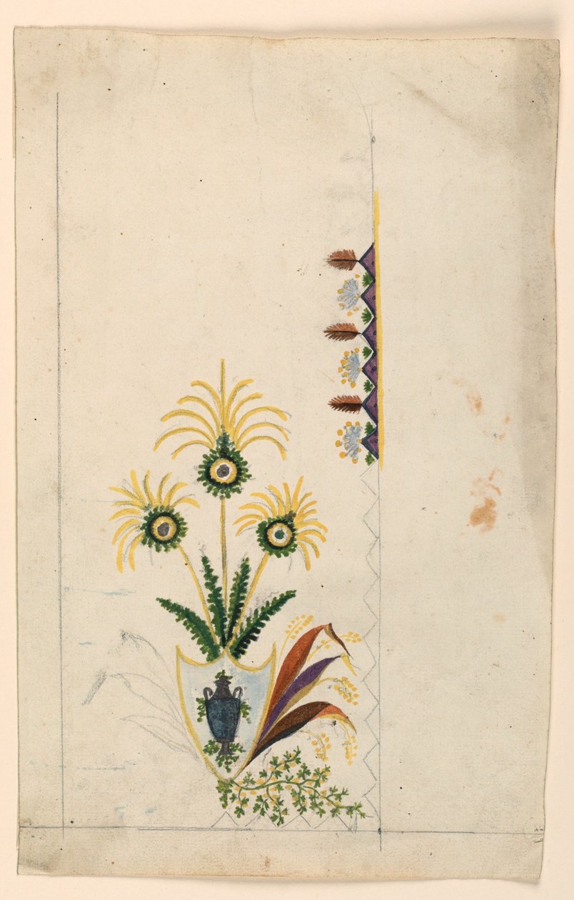 Progetto per un panciotto da Unknown artist